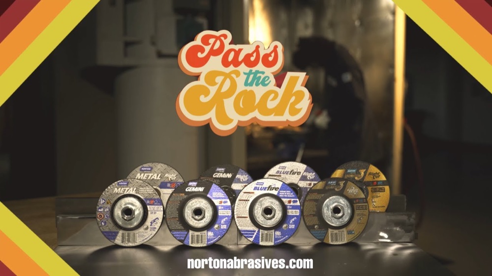 Pass The Rock campaign video — the product lineup under the campaign lockup